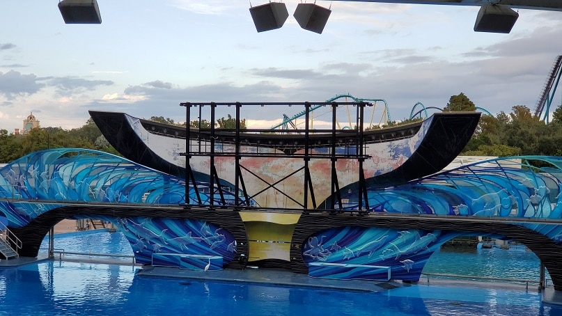 SeaWorld Orlando missing video screens